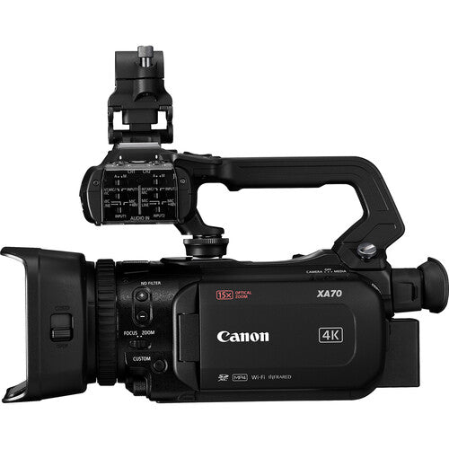 Cámara Canon XA70 UHD 4K30 con enfoque automático de doble píxel