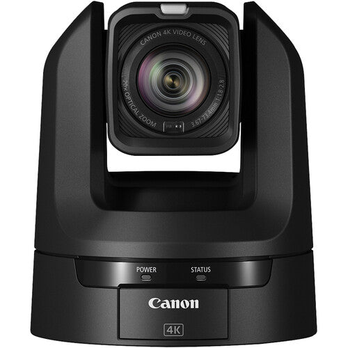Cámara Canon CR-N100 4K NDI PTZ con zoom de 20x (negro satinado)