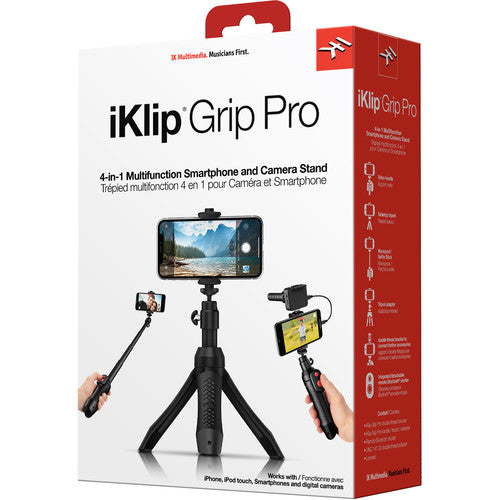 Soporte para smartphone 4 en 1 IK Multimedia iKlip Grip Pro Atelsa