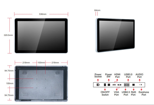 21.5"All In One Windows Display RCSTARS