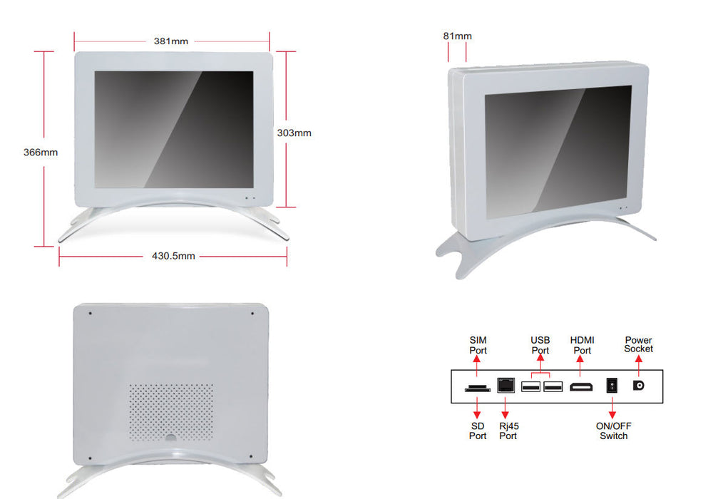 15" Android Network Digital Signage RCSTARS